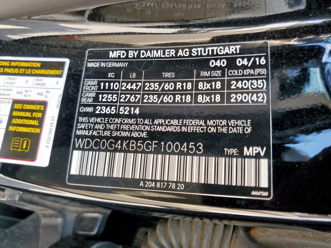 WDC0G4KB5GF100453 - 2016 MERCEDES-BENZ GLC 300 4MATIC BLACK photo 13