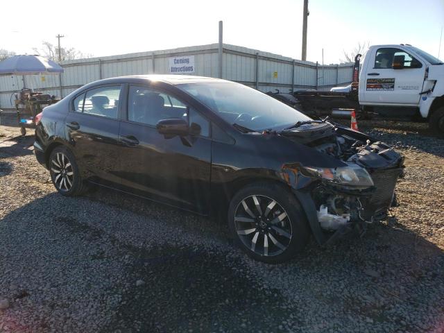 19XFB2F9XFE257186 - 2015 HONDA CIVIC EXL შავი ფოტო 4