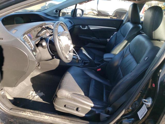 19XFB2F9XFE257186 - 2015 HONDA CIVIC EXL შავი ფოტო 7