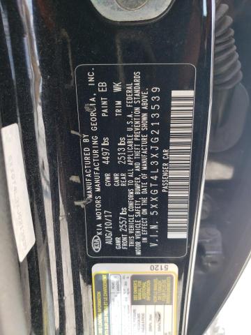 5XXGT4L3XJG213539 - 2018 KIA OPTIMA LX Schwarz Foto 12