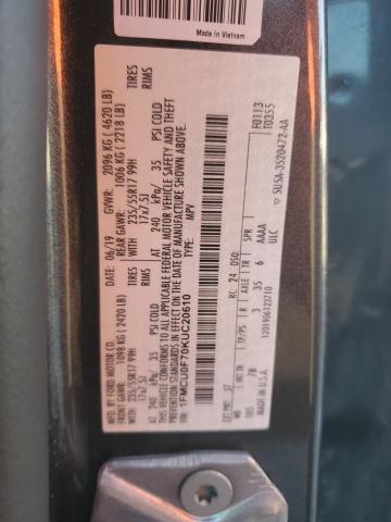 1FMCU0F70KUC20610 - 2019 FORD ESCAPE S Grafito foto 13