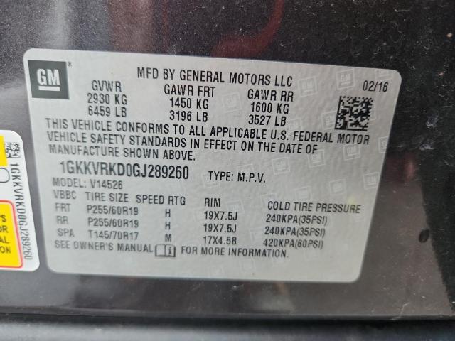 1GKKVRKD0GJ289260 - 2016 GMC ACADIA SLT-1 黑色 照片 13