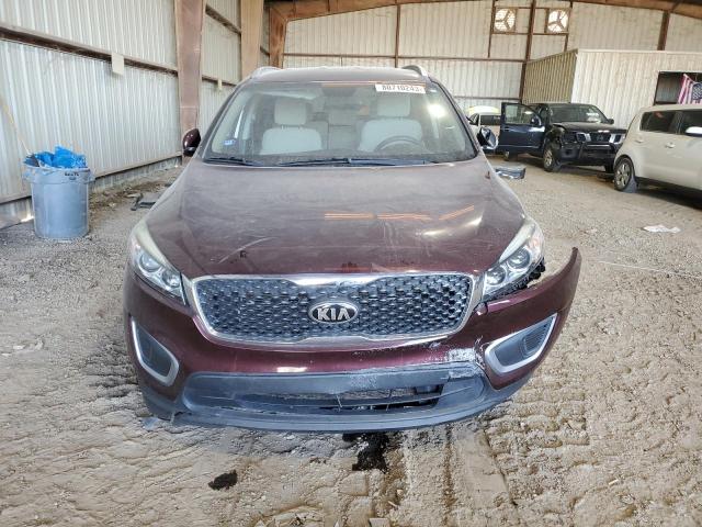 5XYPG4A37HG245149 - 2017 KIA SORENTO LX MAROON photo 5