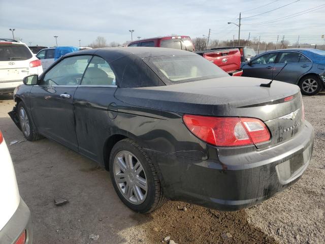 1C3LC65M38N289462 - 2008 CHRYSLER SEBRING LIMITED BLACK photo 2