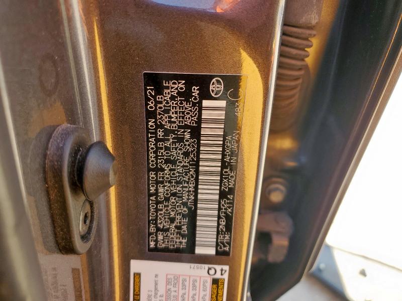 JTNKHMBX2M1125323 - 2021 TOYOTA C-HR XLE Boz foto 13