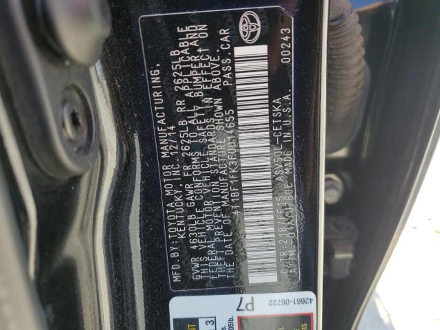 4T1BF1FK3FU014655 - 2015 TOYOTA CAMRY LE BLACK photo 13