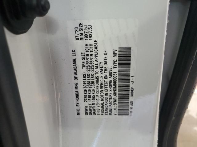 5FNRL6H9XMB000051 - 2021 HONDA ODYSSEY ELITE WHITE photo 14