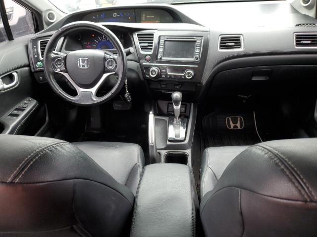 19XFB2F91DE247577 - 2013 HONDA CIVIC EXL შავი ფოტო 8