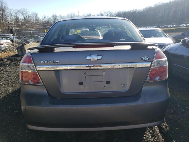 KL1TD56698B128500 - 2008 CHEVROLET AVEO BASE SILVER photo 6