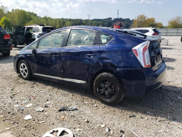 JTDKN3DUXF1953097 - 2015 TOYOTA PRIUS Niebieski zdjęcie 2