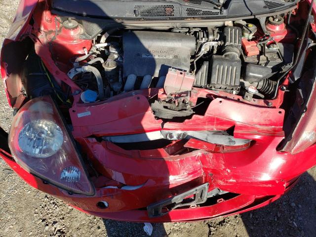 JHMGD37628S026614 - 2008 HONDA FIT SPORT RED photo 11