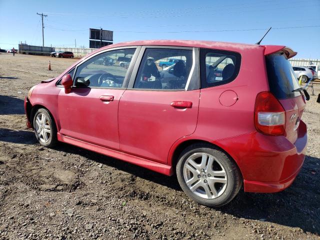 JHMGD37628S026614 - 2008 HONDA FIT SPORT RED photo 2