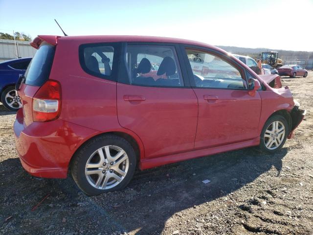 JHMGD37628S026614 - 2008 HONDA FIT SPORT RED photo 3