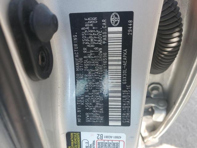 4T1BK36B96U116596 - 2006 TOYOTA AVALON XL SILVER photo 12