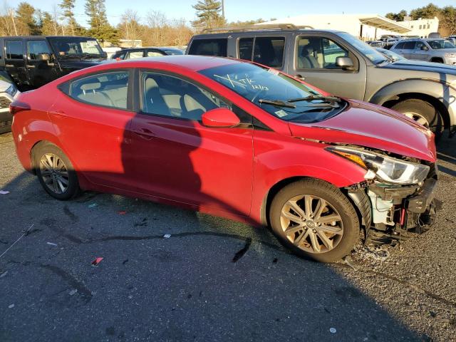 KMHDH4AE1EU155504 - 2014 HYUNDAI ELANTRA SE RED photo 4