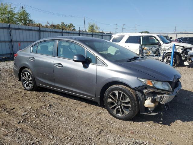 19XFB2F93DE078629 - 2013 HONDA CIVIC EXL ნაცრისფერი ფოტო 4