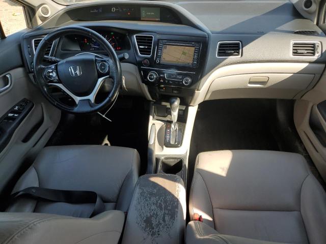 19XFB2F93DE078629 - 2013 HONDA CIVIC EXL ნაცრისფერი ფოტო 8