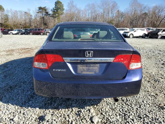 2HGFA1F56BH539674 - 2011 HONDA CIVIC LX BLUE photo 6