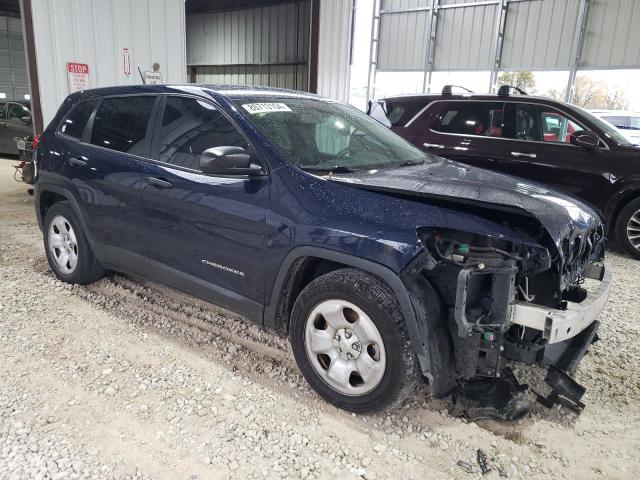 1C4PJLABXEW201003 - 2014 JEEP CHEROKEE SPORT BLUE photo 4