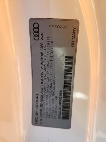 WAUCGAFR4FA031501 - 2015 AUDI S5 PREMIUM PLUS Weiß Foto 12