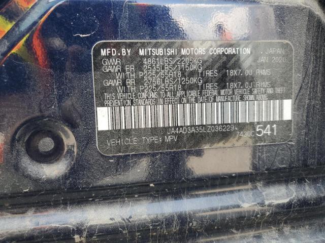 JA4AD3A35LZ036229 - 2020 MITSUBISHI OUTLANDER SE BLUE photo 14