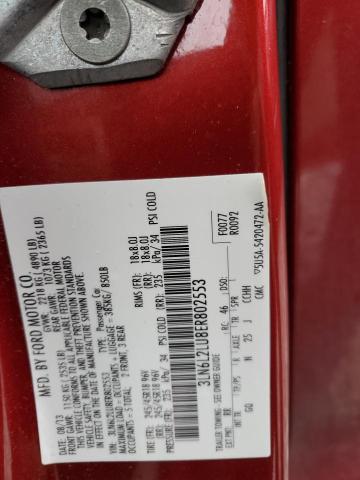 3LN6L2LU8ER802553 - 2014 LINCOLN MKZ HYBRID RED photo 12