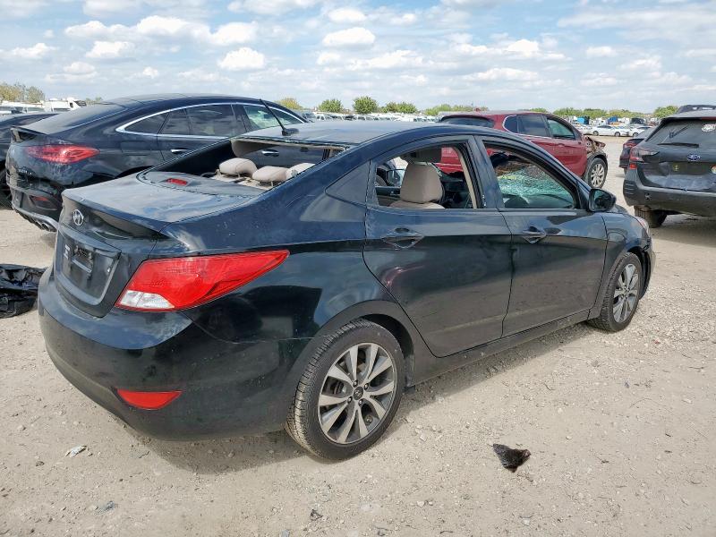 KMHCT4AE4HU357719 - 2017 HYUNDAI ACCENT SE BLACK photo 3