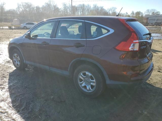 5J6RM4H36FL023818 - 2015 HONDA CR-V LX BROWN photo 2