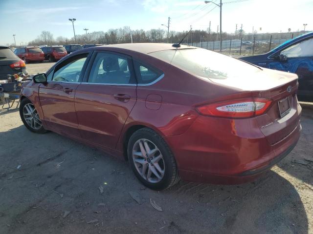 3FA6P0H78GR358051 - 2016 FORD FUSION SE RED photo 2