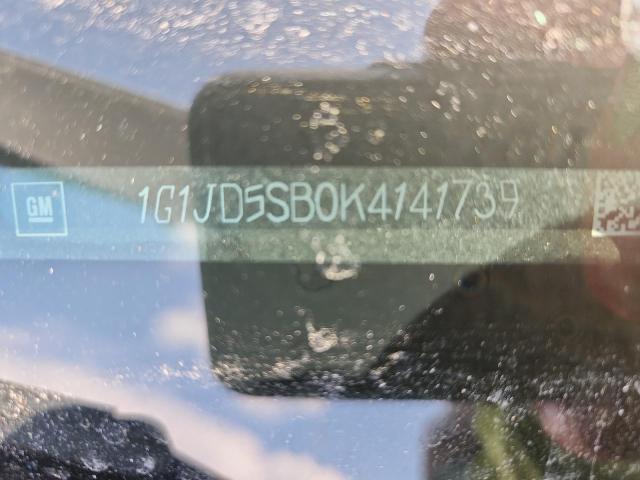 1G1JD5SB0K4141739 - 2019 CHEVROLET SONIC LT 银色 照片 12