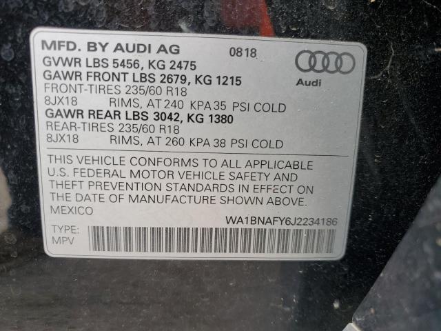 WA1BNAFY6J2234186 - 2018 AUDI Q5 PREMIUM PLUS BLACK photo 14