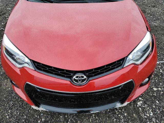 2T1BURHE6EC031364 - 2014 TOYOTA COROLLA L RED photo 11