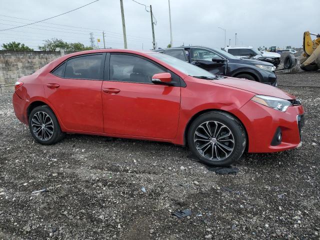 2T1BURHE6EC031364 - 2014 TOYOTA COROLLA L RED photo 4