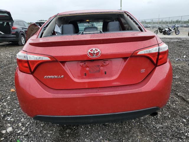 2T1BURHE6EC031364 - 2014 TOYOTA COROLLA L RED photo 6