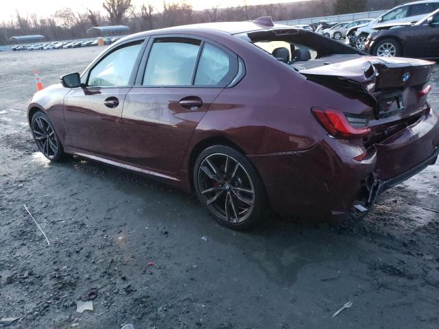 WBA5U9C0XNFM14849 - 2022 BMW M340XI BURGUNDY photo 2