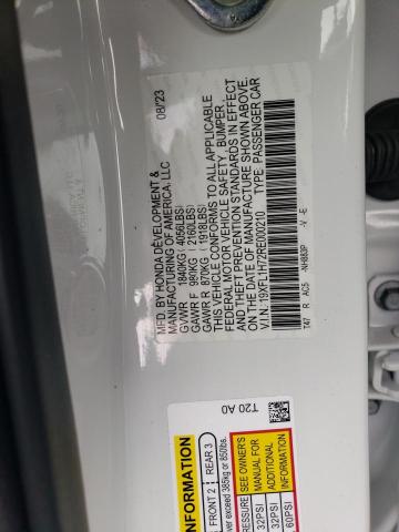 19XFL1H72RE000210 - 2024 HONDA CIVIC EXL თეთრი ფოტო 12