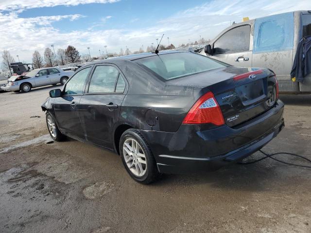 3FAHP0GAXCR362294 - 2012 FORD FUSION S BLACK photo 2