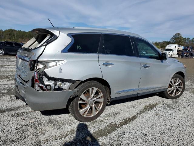 5N1AL0MM0DC325272 - 2013 INFINITI JX35 SILVER photo 3