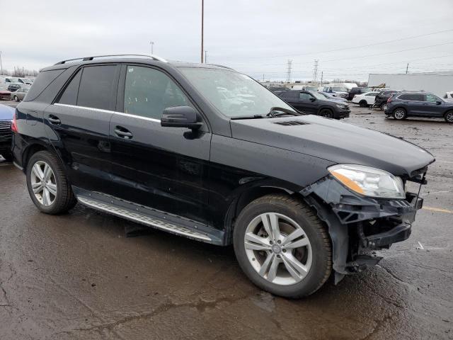 4JGDA5HB3EA352374 - 2014 MERCEDES-BENZ ML 350 4MATIC BLACK photo 4