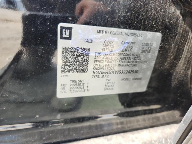 5GAERBKW6JJ242930 - 2018 BUICK ENCLAVE ESSENCE 黑色 照片 12