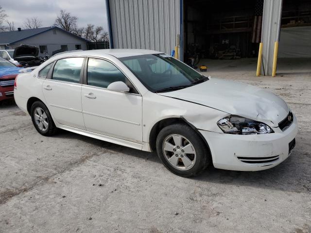 2G1WT57K891123125 - 2009 CHEVROLET IMPALA 1LT WHITE photo 4