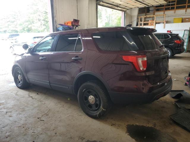 1FM5K8AR6HGC72207 - 2017 FORD EXPLORER POLICE INTERCEPTOR BURGUNDY photo 2