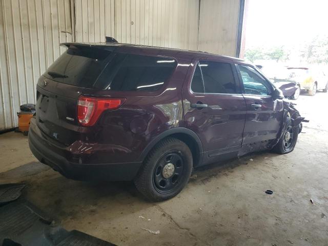 1FM5K8AR6HGC72207 - 2017 FORD EXPLORER POLICE INTERCEPTOR BURGUNDY photo 3