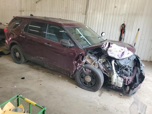 1FM5K8AR6HGC72207 - 2017 FORD EXPLORER POLICE INTERCEPTOR BURGUNDY photo 4