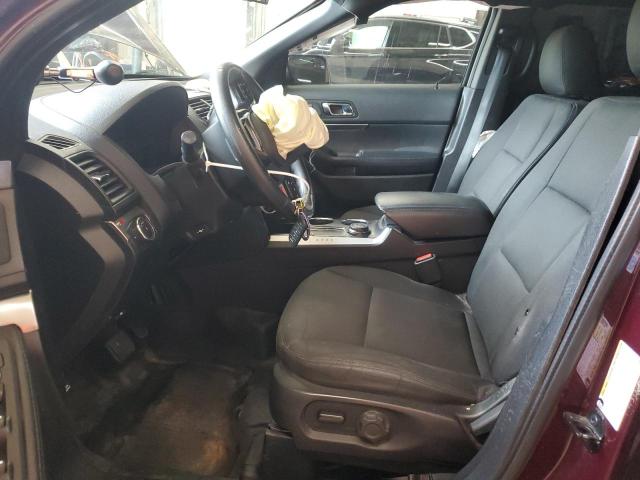 1FM5K8AR6HGC72207 - 2017 FORD EXPLORER POLICE INTERCEPTOR BURGUNDY photo 7