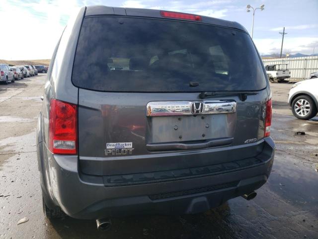 5FNYF4H66CB006683 - 2012 HONDA PILOT EXL GRAY photo 6