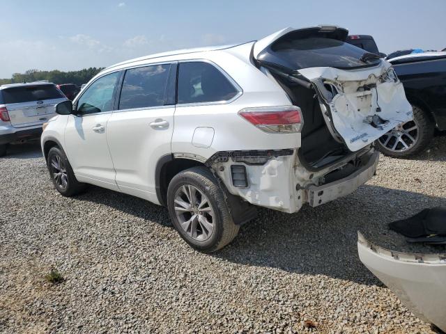 5TDKKRFH2FS046746 - 2015 TOYOTA HIGHLANDER XLE أبيض صورة 2