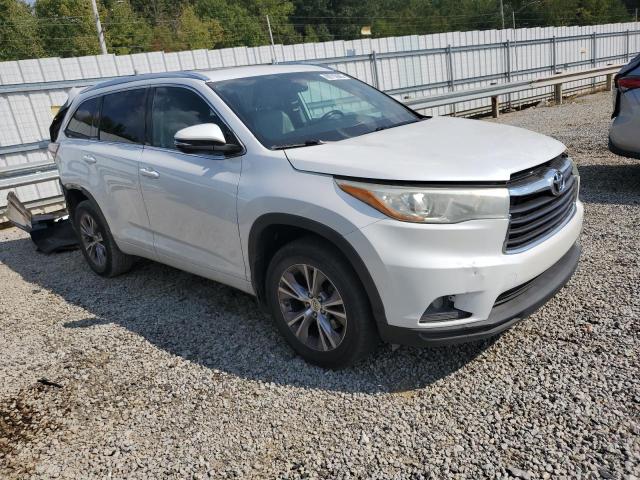 5TDKKRFH2FS046746 - 2015 TOYOTA HIGHLANDER XLE أبيض صورة 4