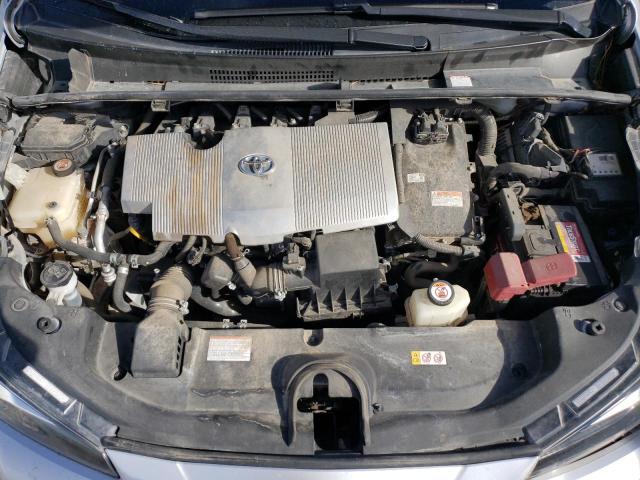 JTDL9RFU3K3011139 - 2019 TOYOTA PRIUS SILVER photo 11