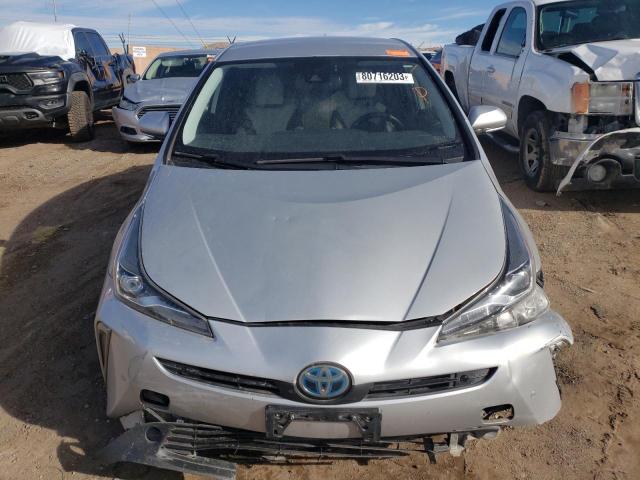 JTDL9RFU3K3011139 - 2019 TOYOTA PRIUS SILVER photo 5